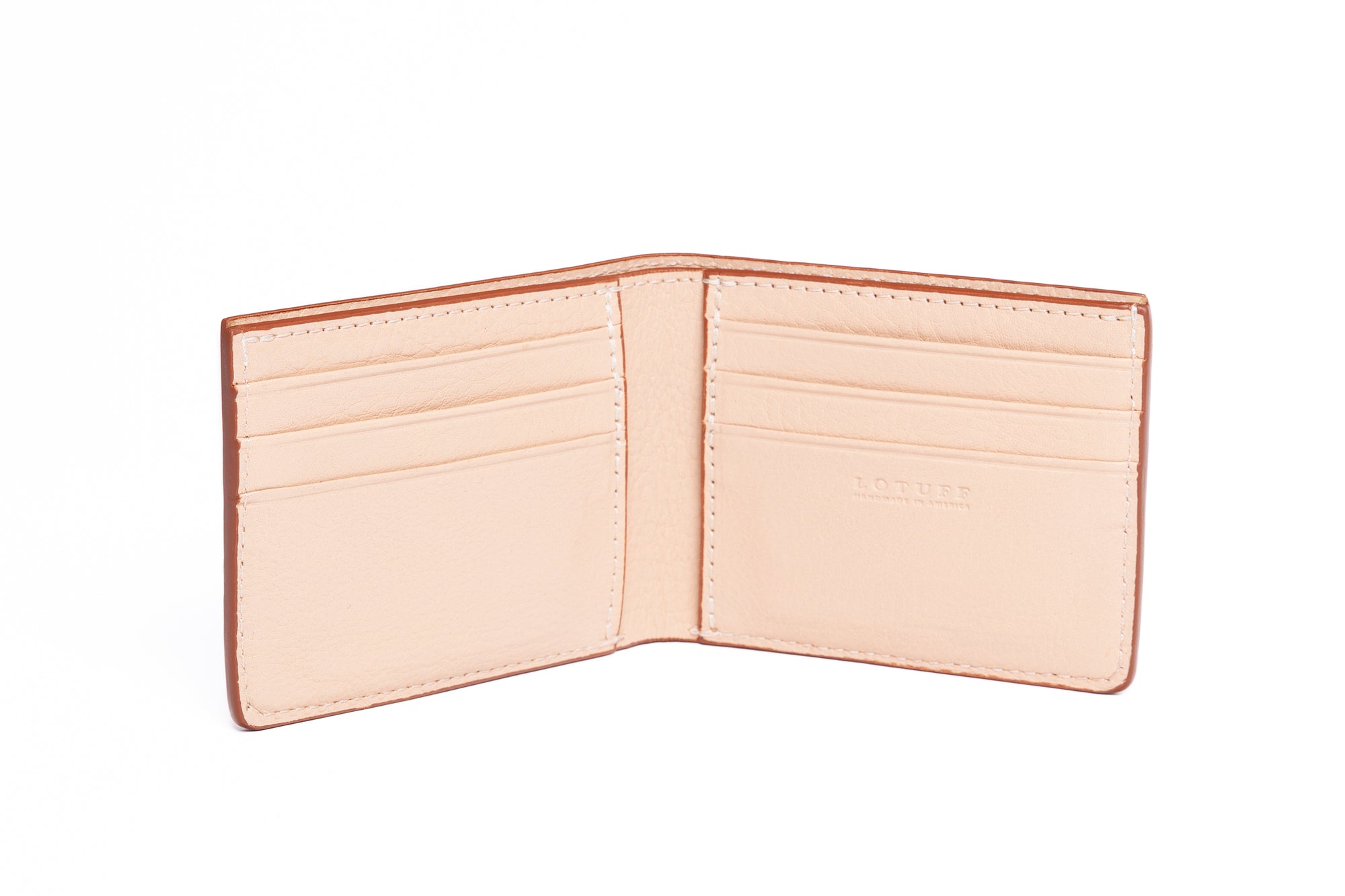 Leather Bifold Wallet Natural
