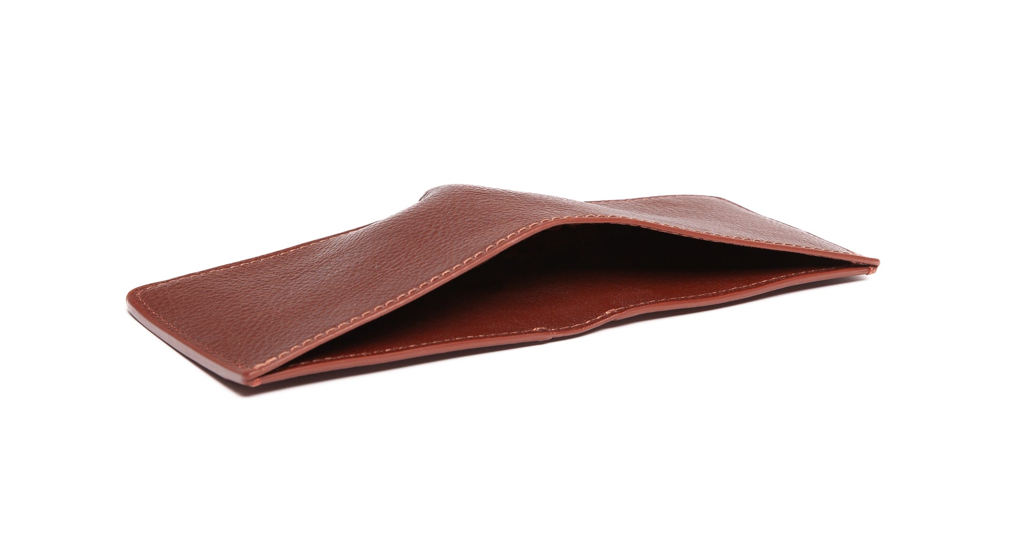 Leather Bifold Wallet Chestnut