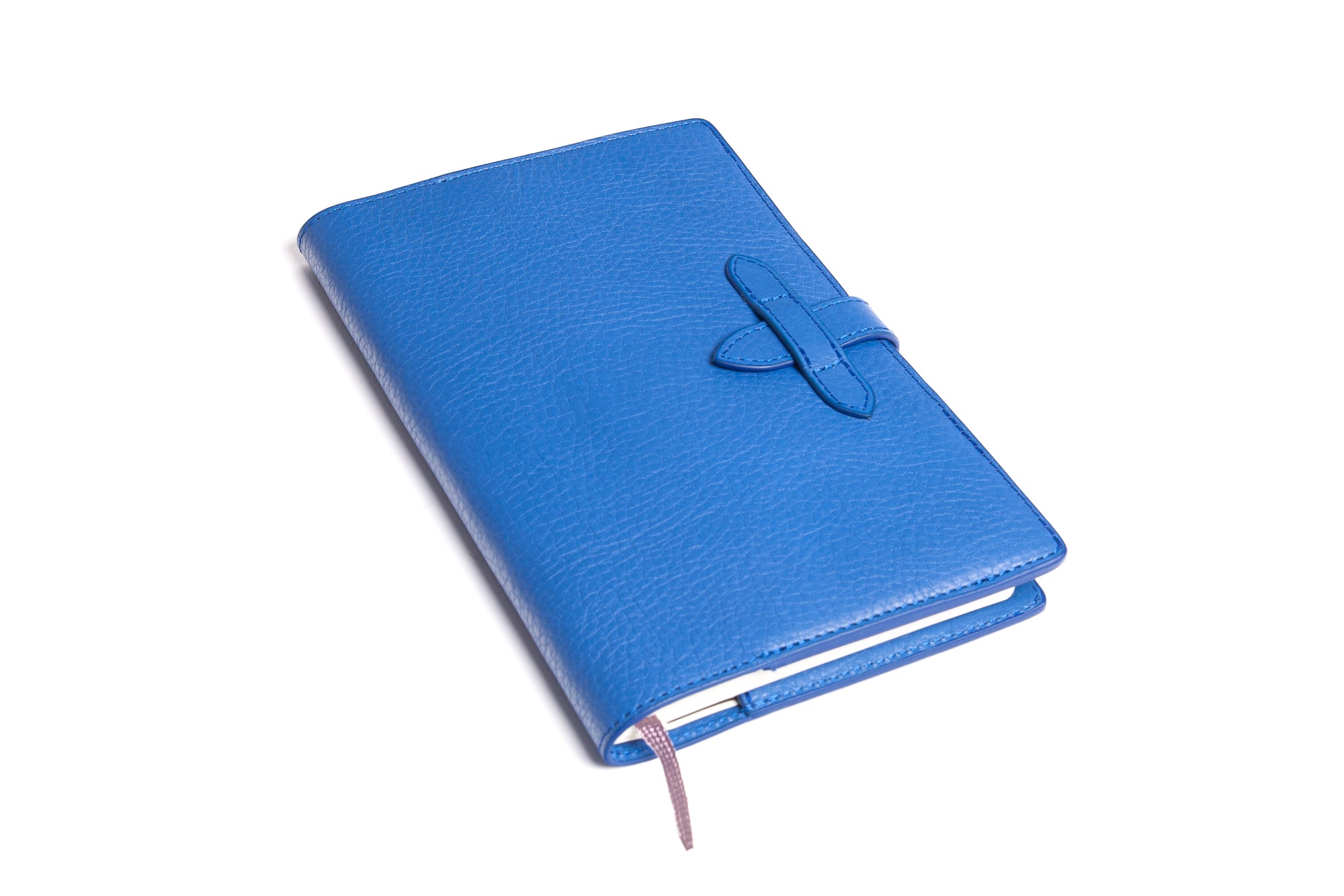 Leather Travel Journal Electric Blue