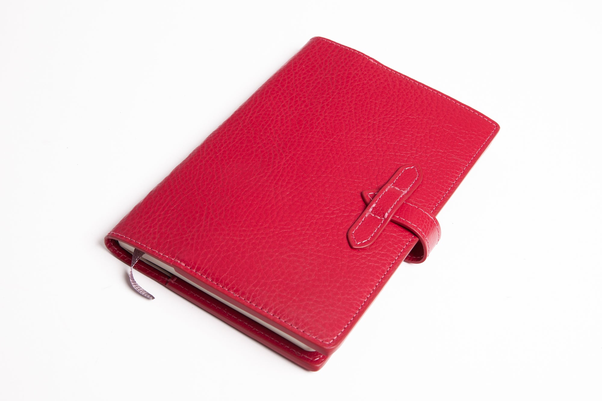 Leather Travel Journal Raspberry
