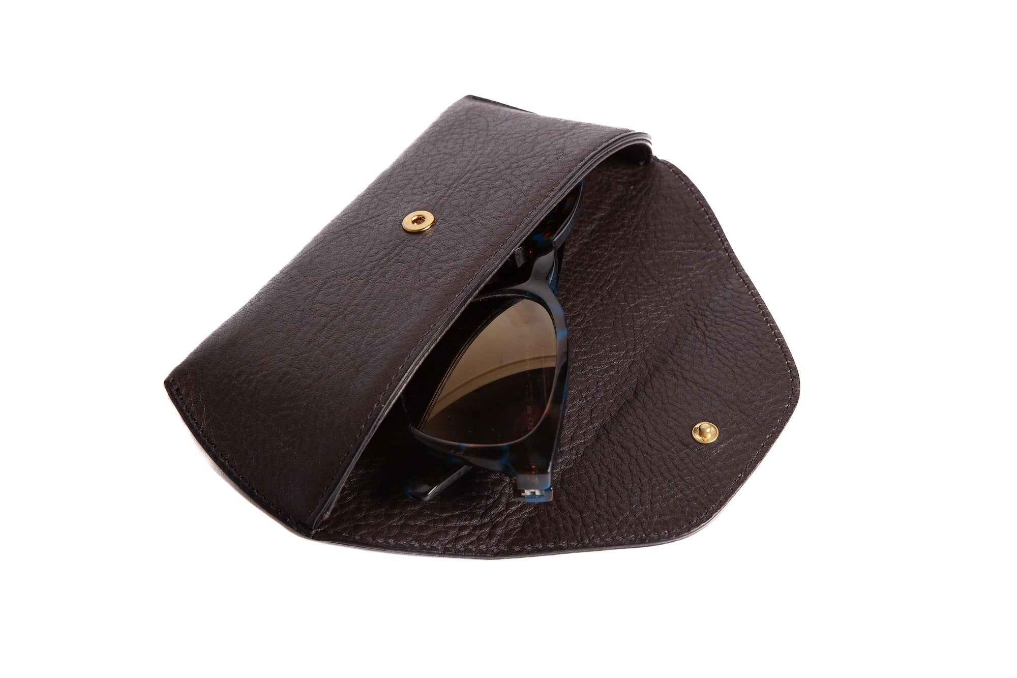 Leather Sunglass Case Chocolate