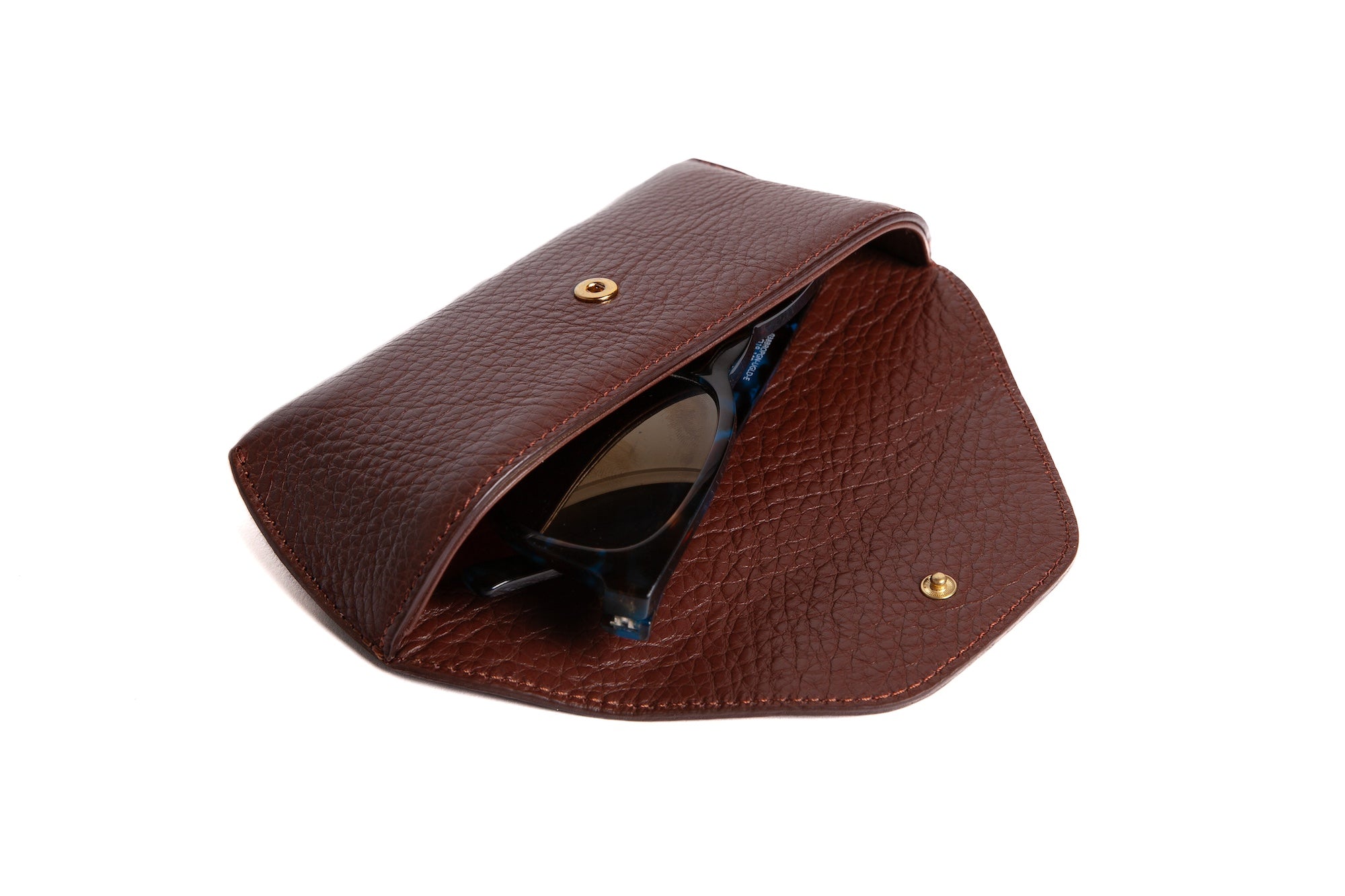 Leather Sunglass Case Chestnut