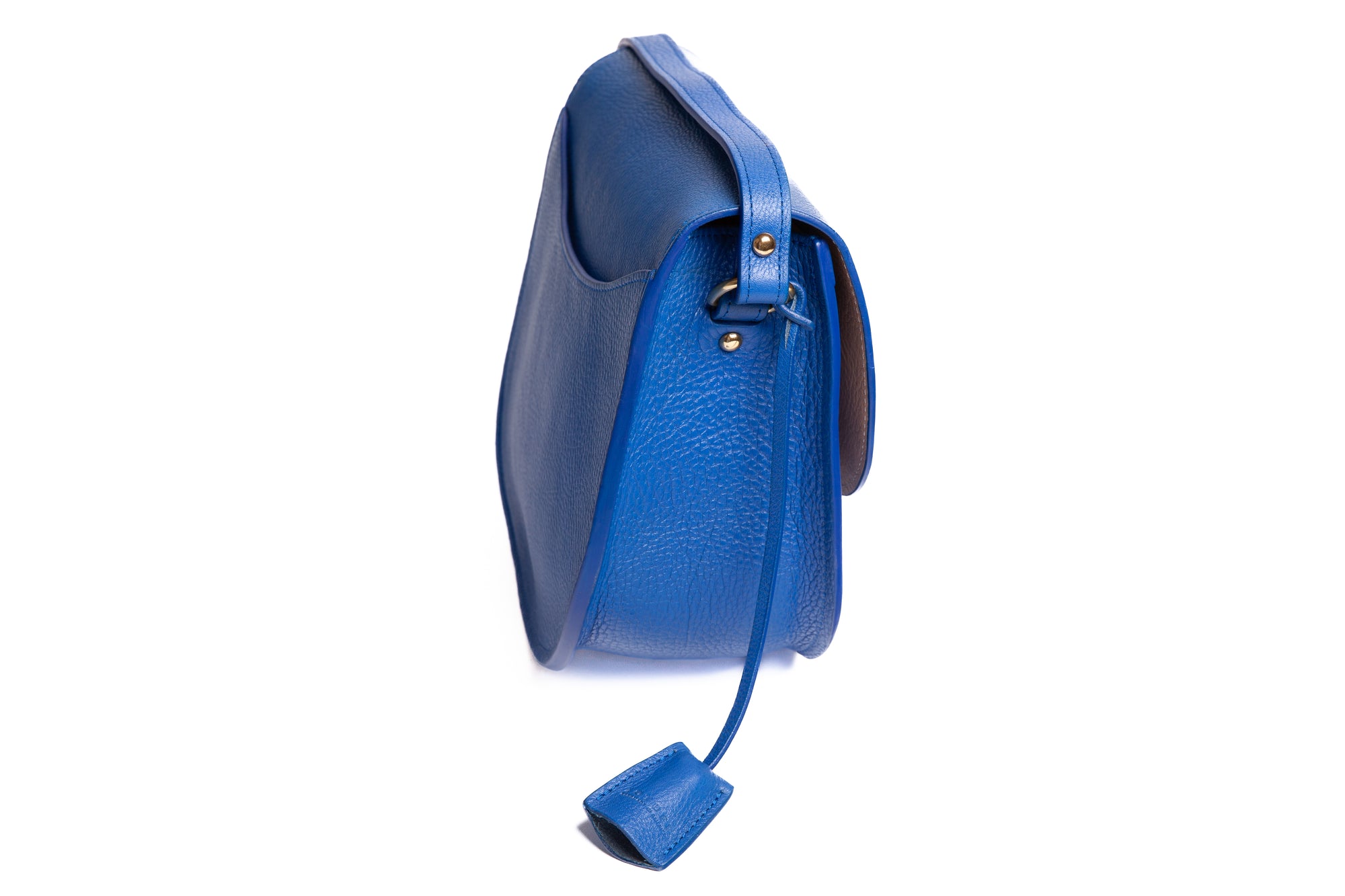 Arc Shoulder Bag Electric Blue-Natural