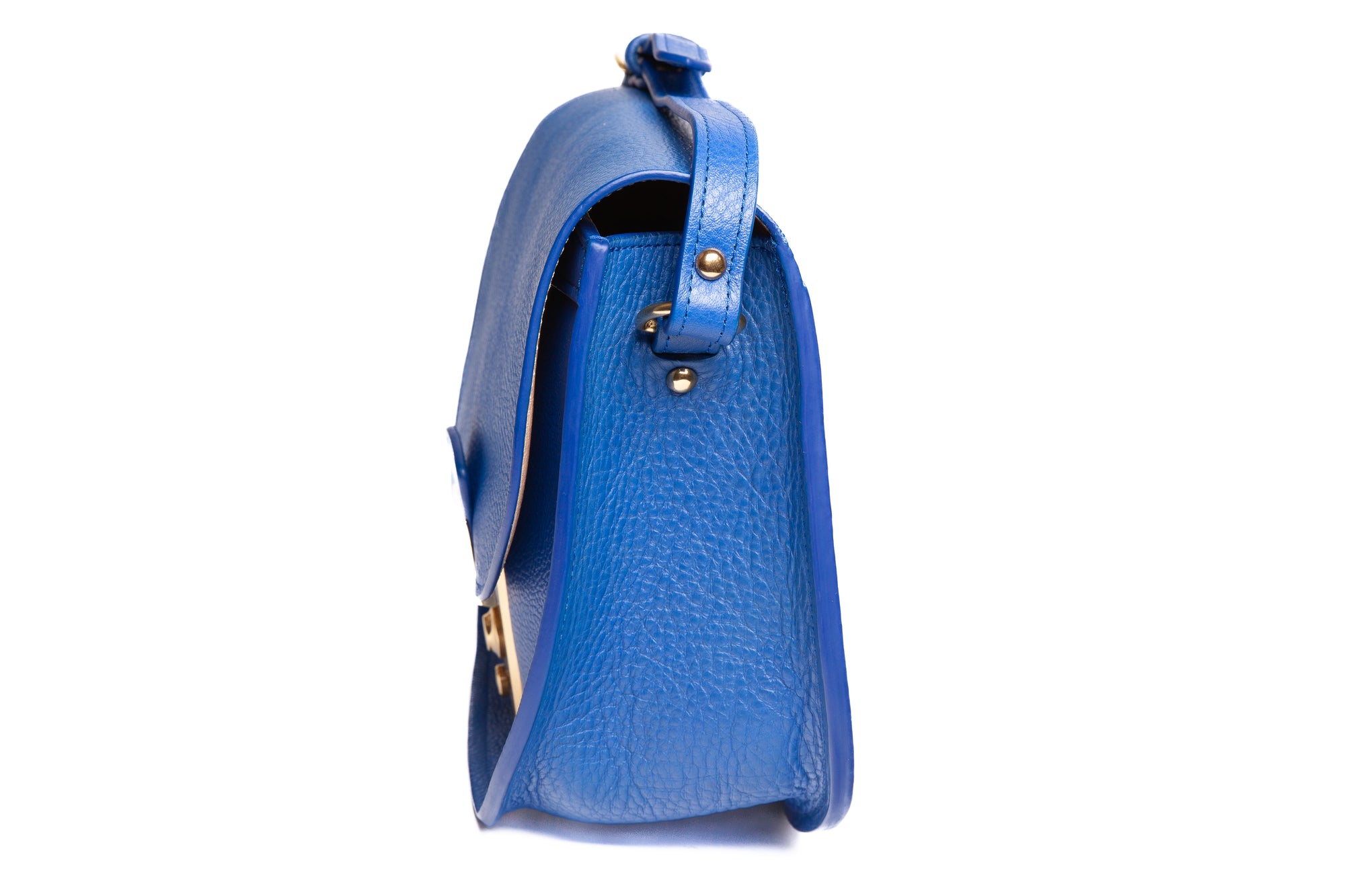 Arc Shoulder Bag Electric Blue-Natural