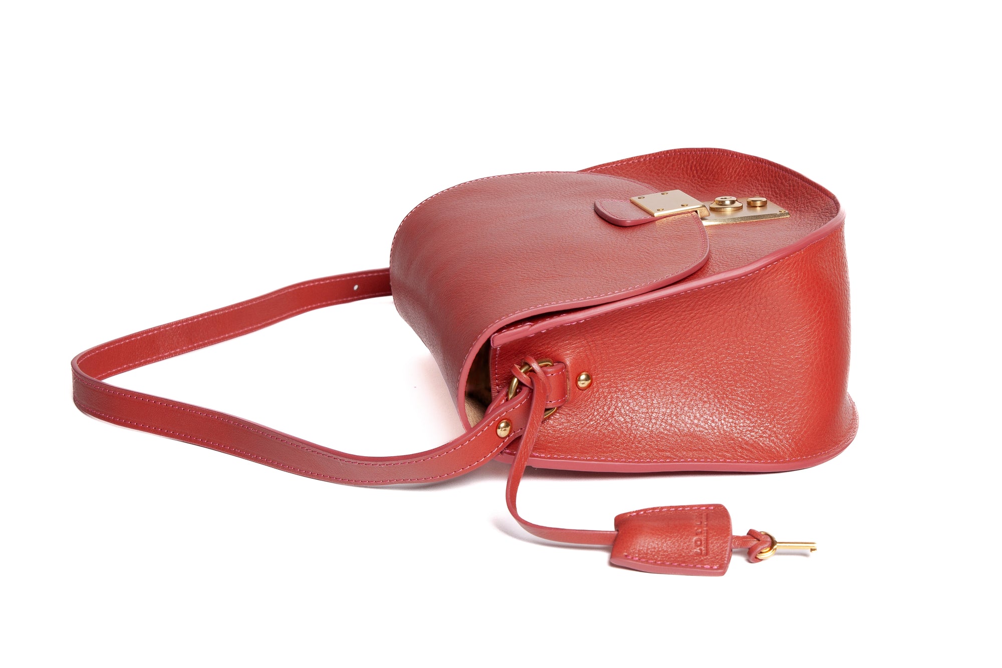 Arc Shoulder Bag Rosewood-Natural