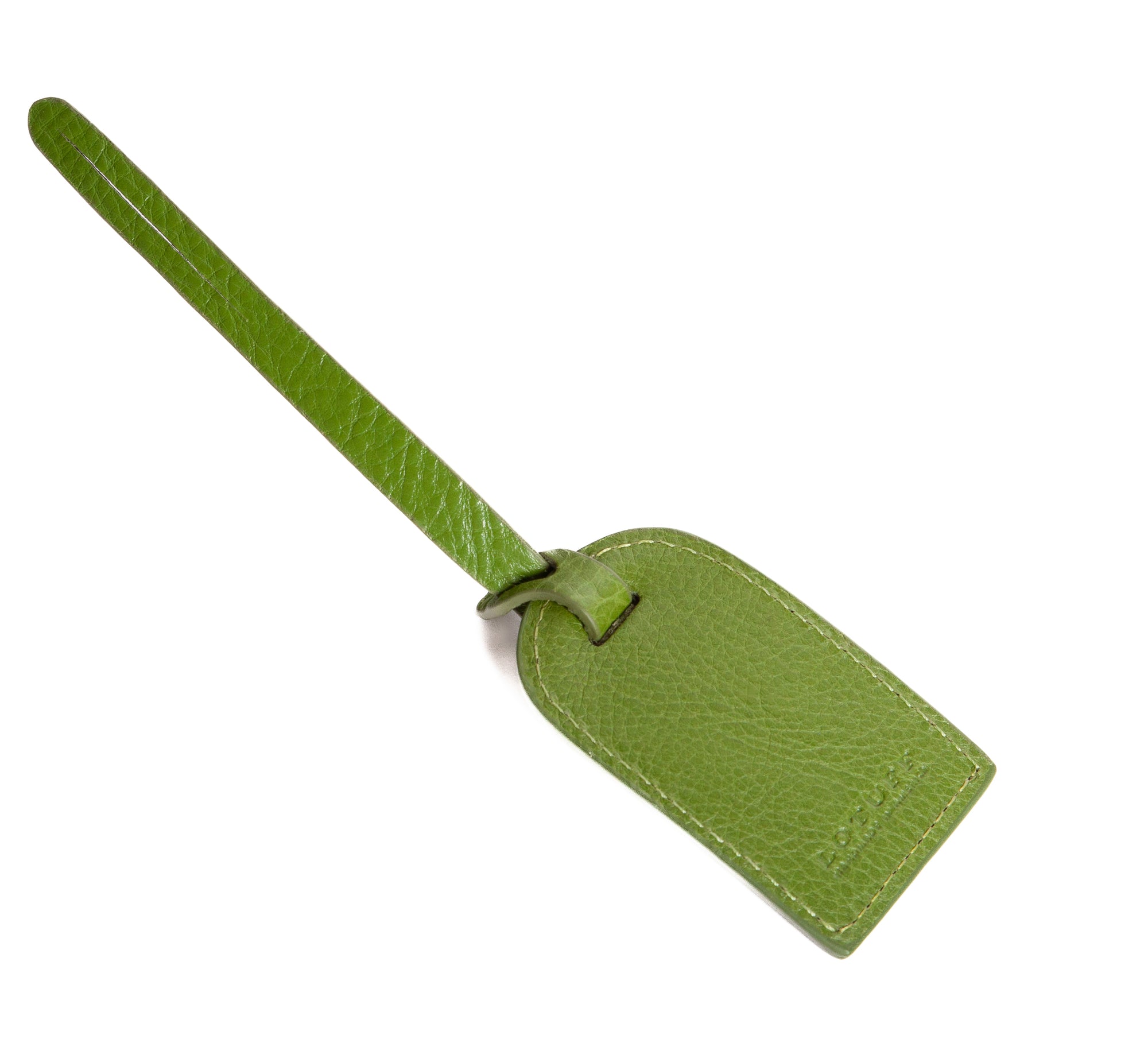 Leather Luggage ID Tag Fern