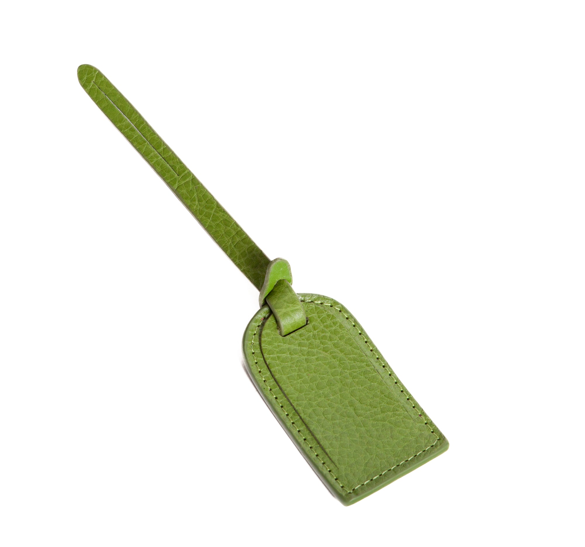 Leather Luggage ID Tag Fern