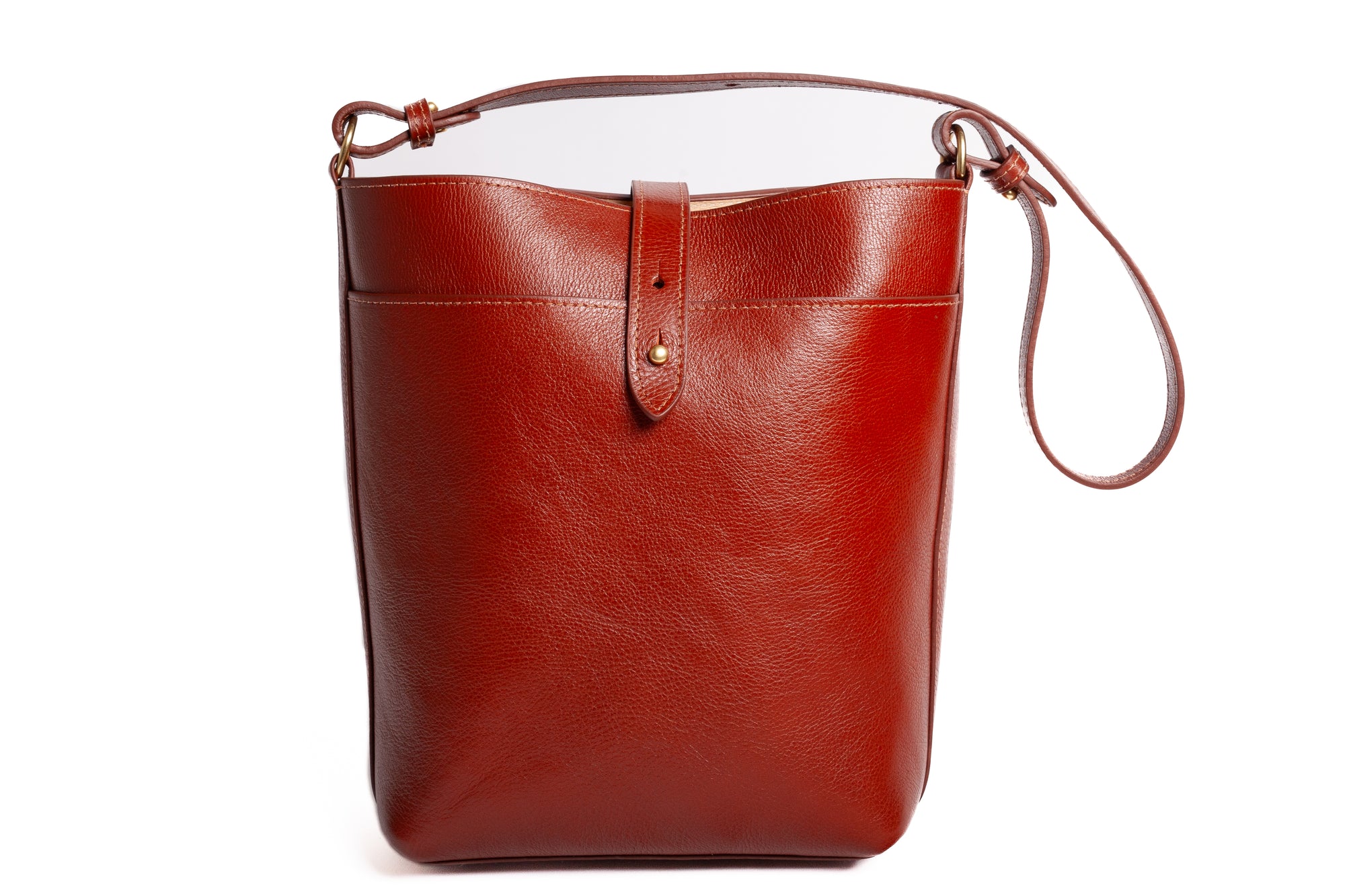 The Maude Bucket Bag Saddle Tan/Natural