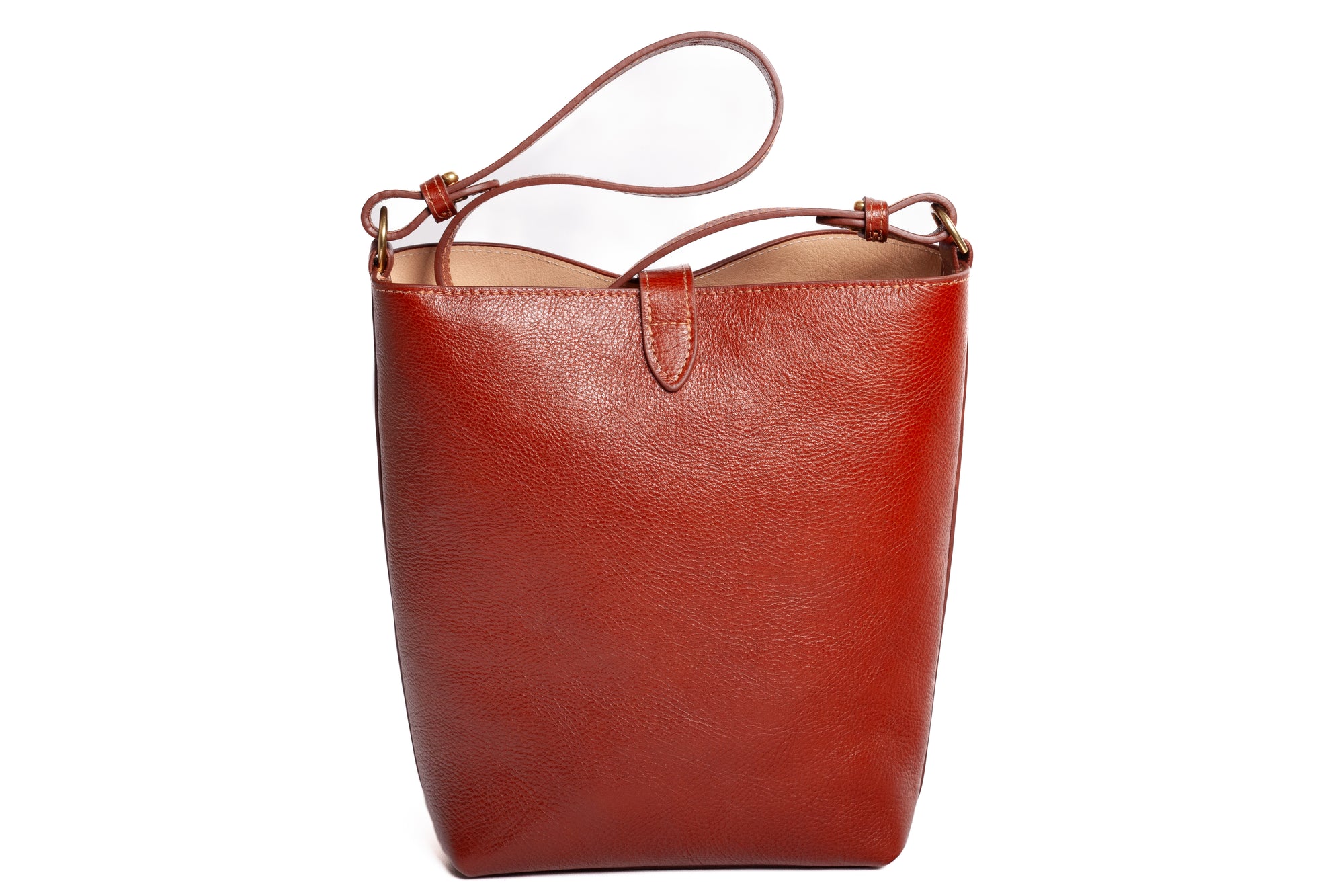 The Maude Bucket Bag Saddle Tan/Natural