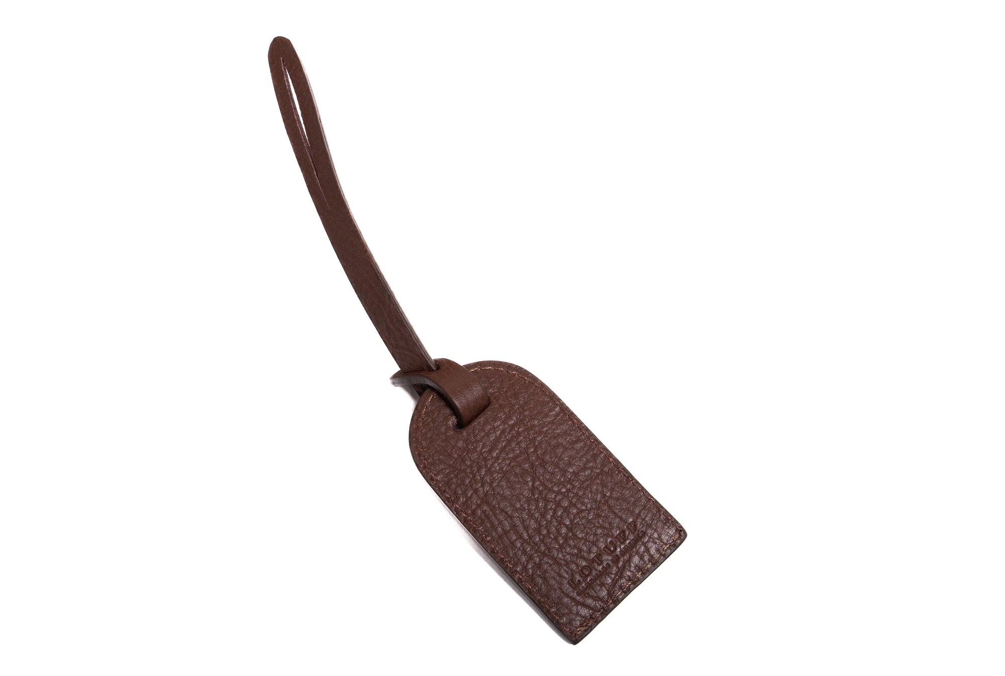 Leather Luggage ID Tag Clay