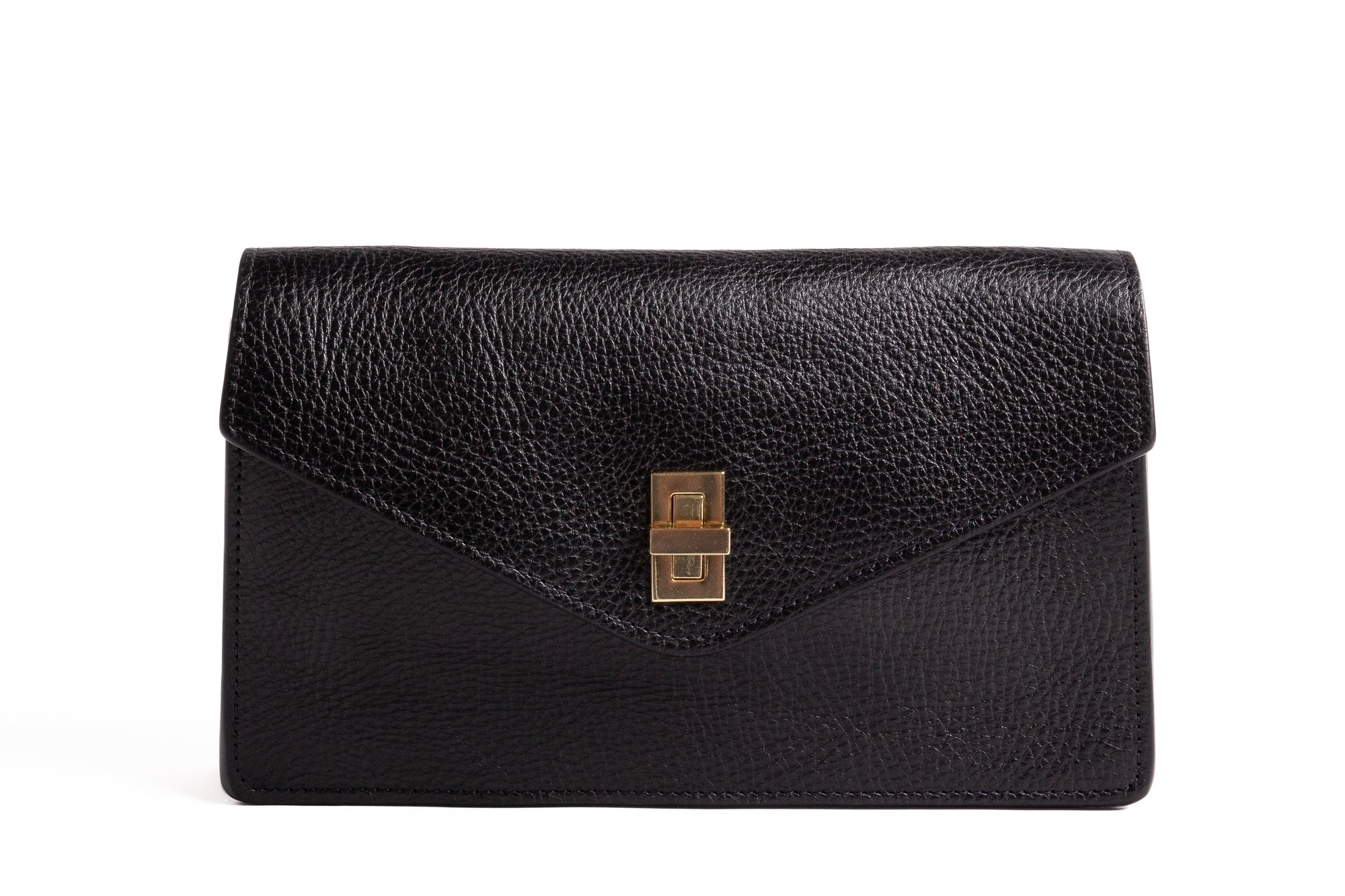 The Vincent Clutch Black/Fern