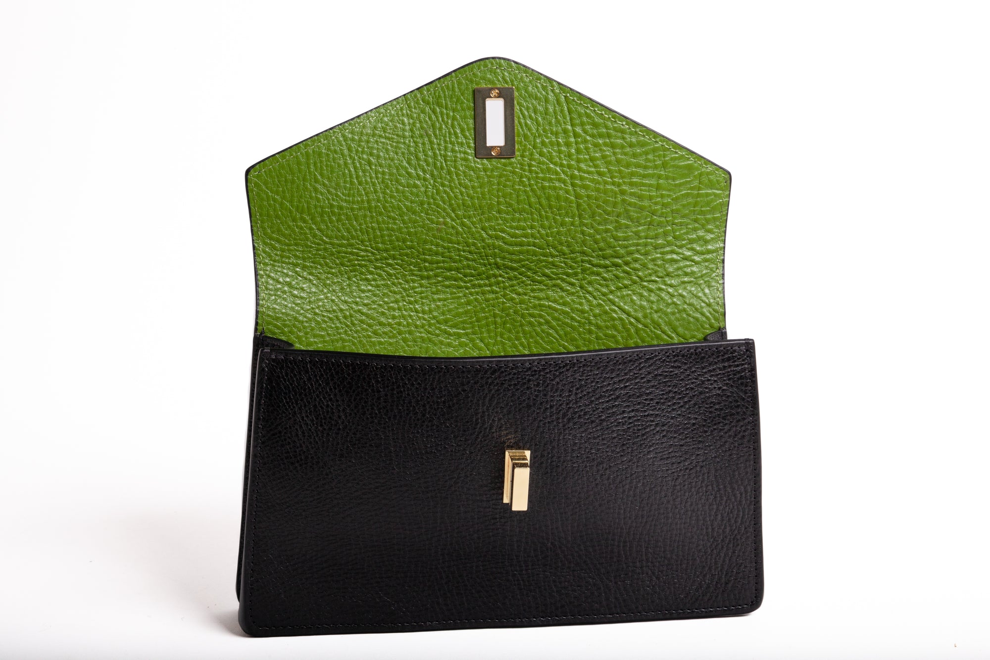 The Vincent Clutch Black/Fern