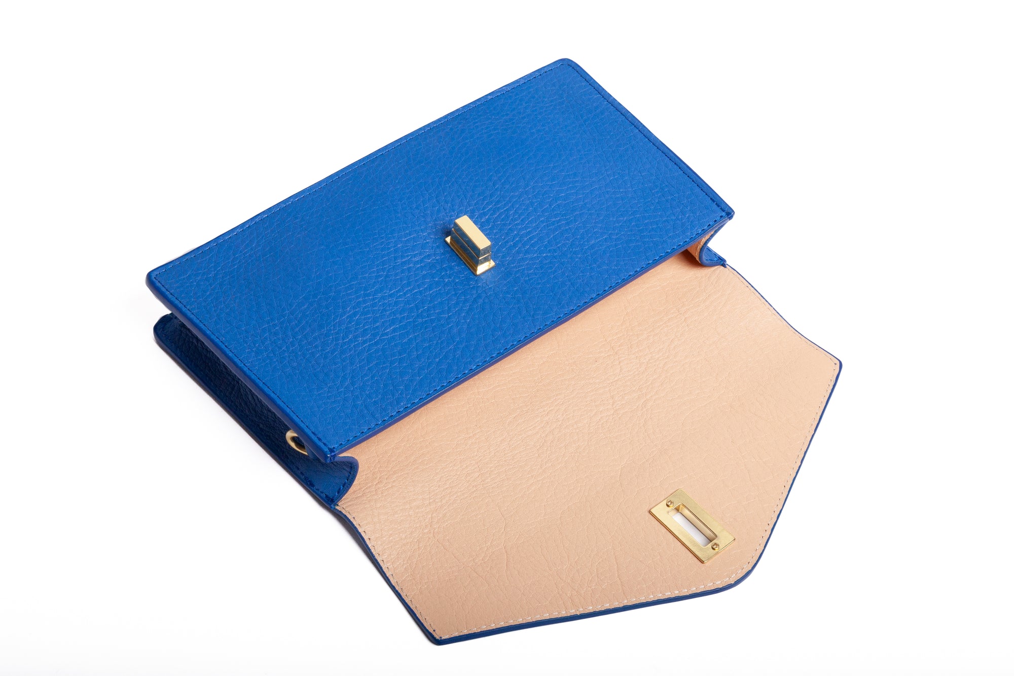 The Vincent Clutch Electric Blue/Natural