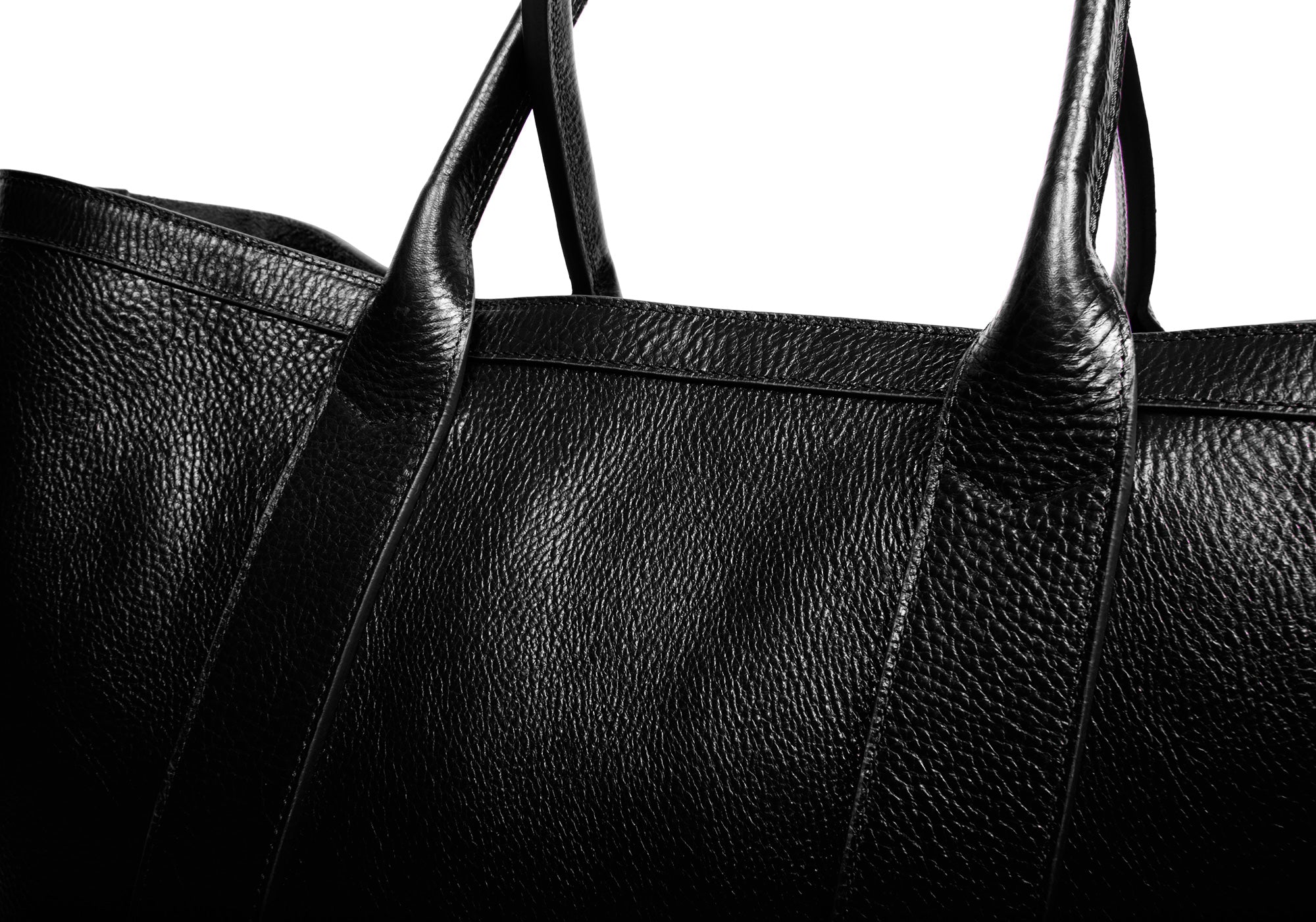 Leather Working Tote Black