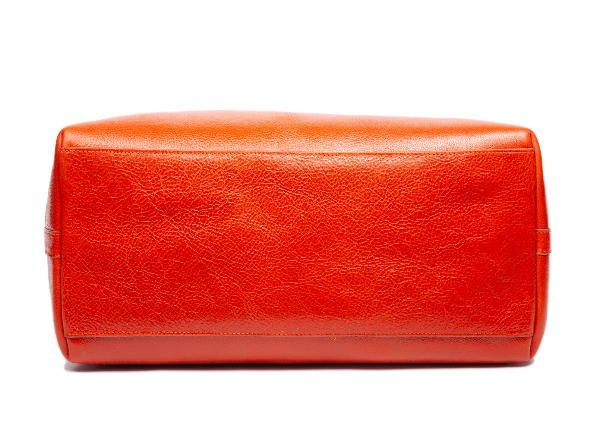 Leather Working Tote Orange