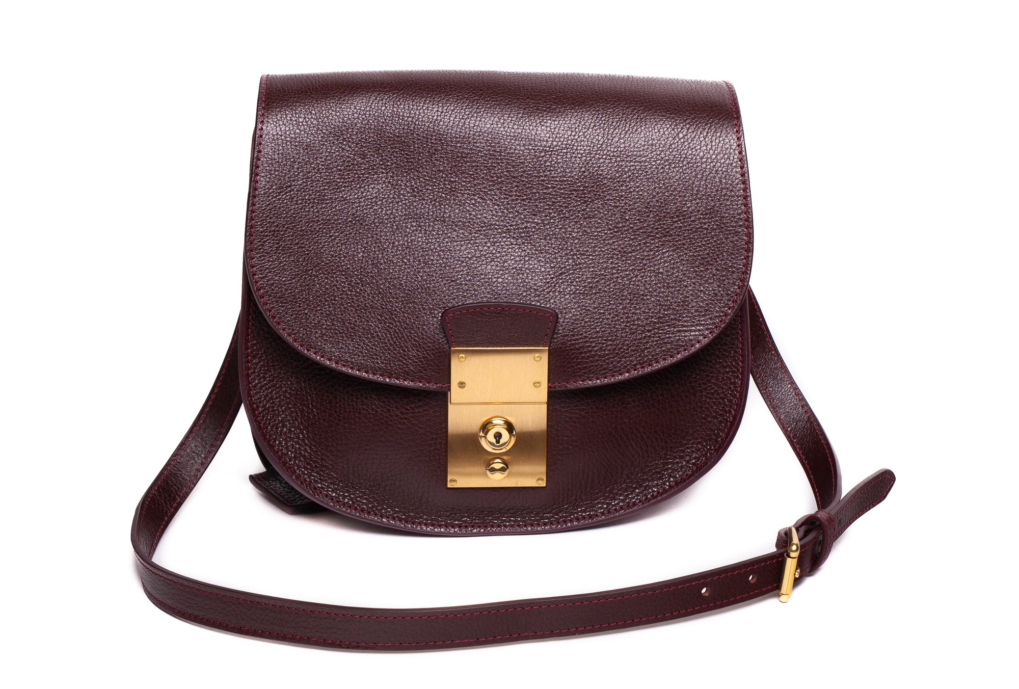 Arc Shoulder Bag Cordovan-Rosewood