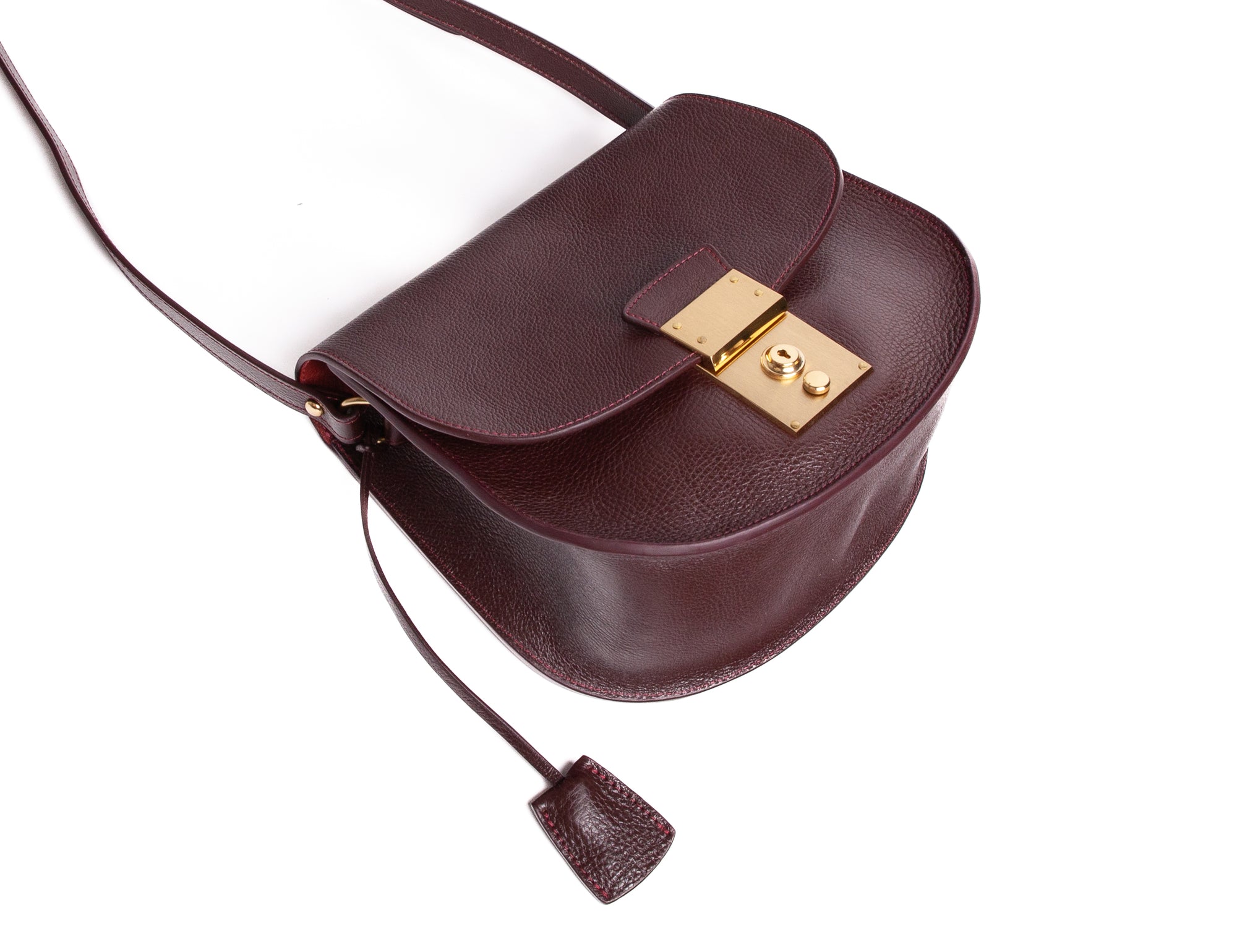 Arc Shoulder Bag Cordovan-Rosewood
