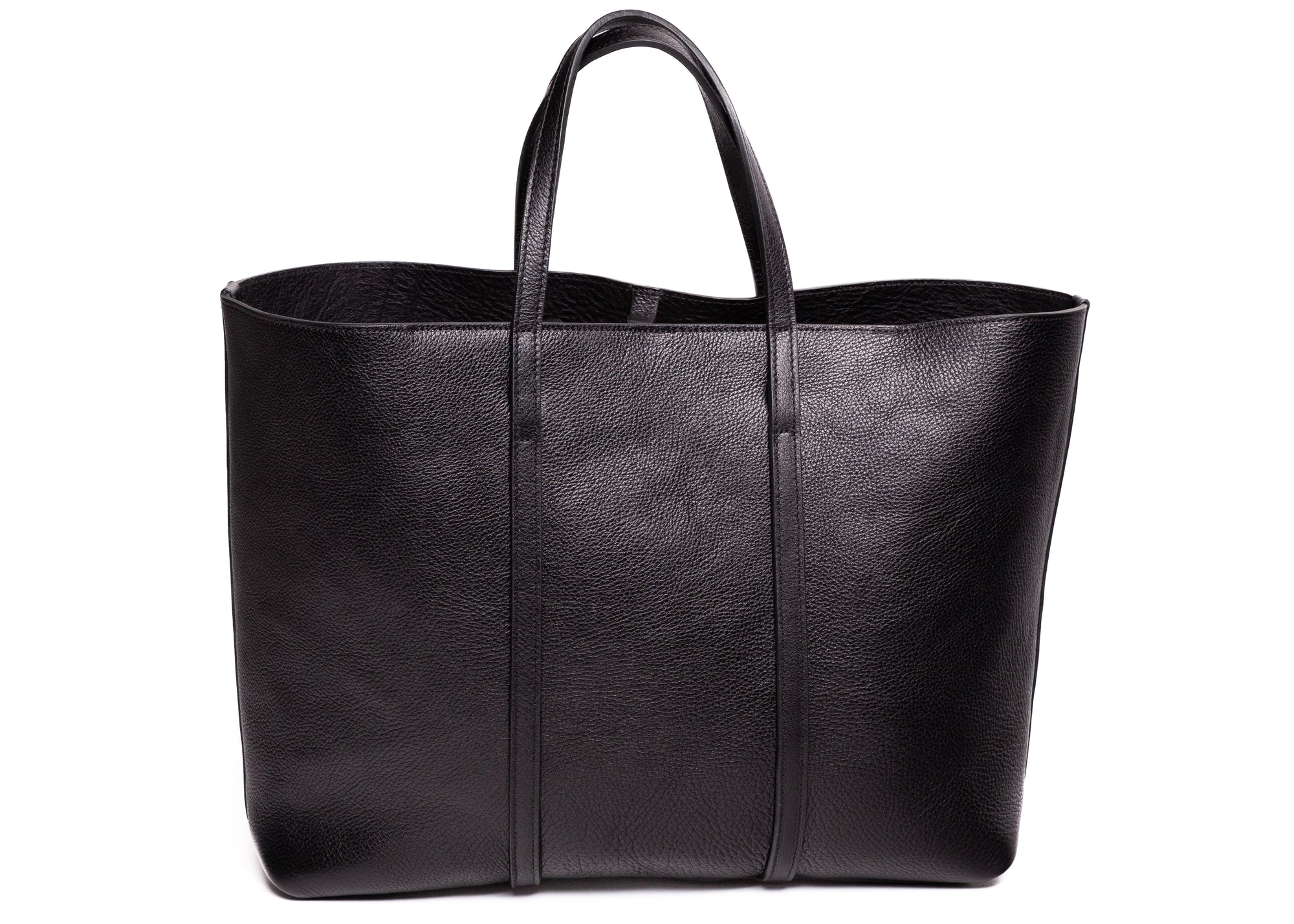 The Morris Leather Tote Black