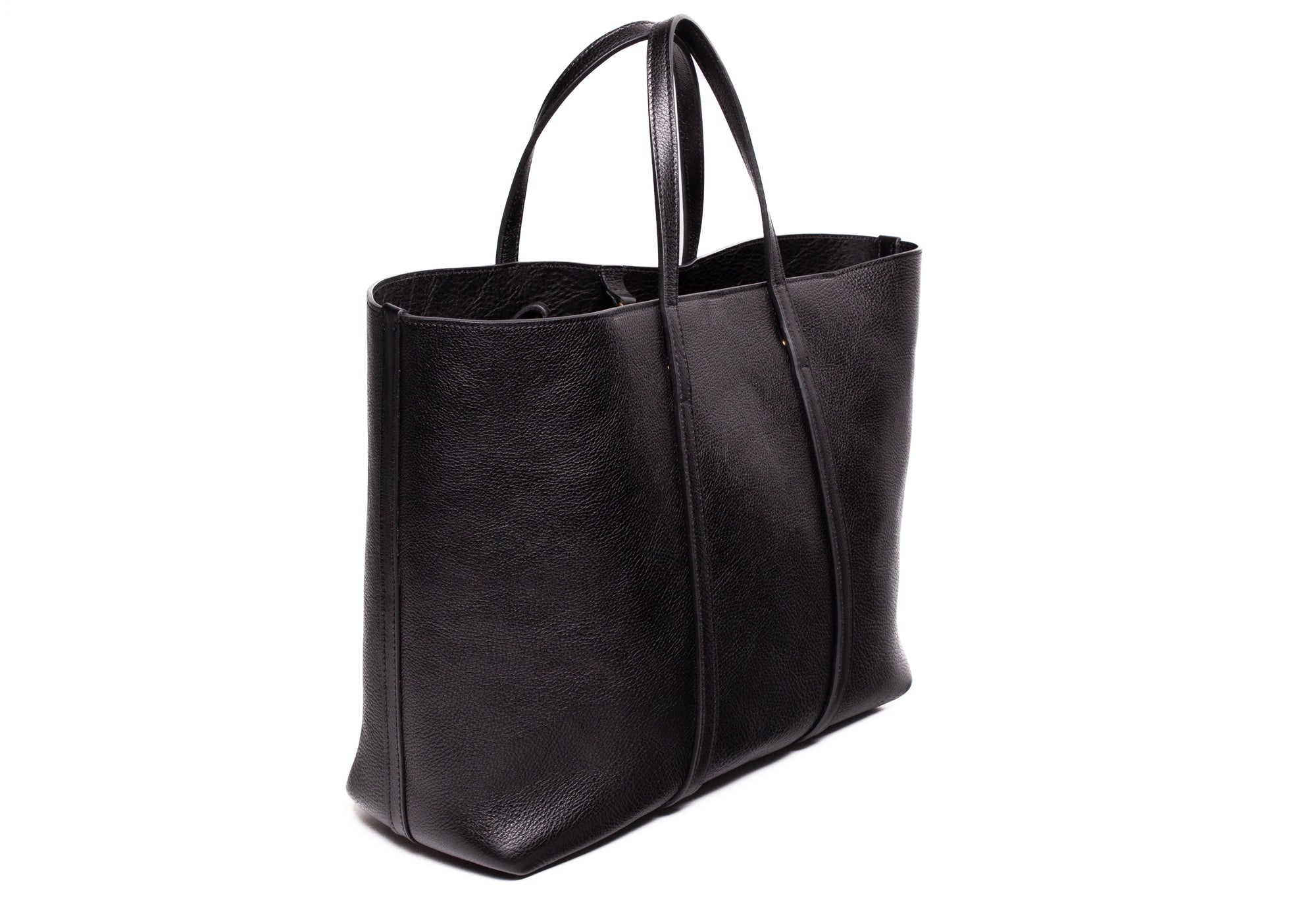 The Morris Leather Tote Black