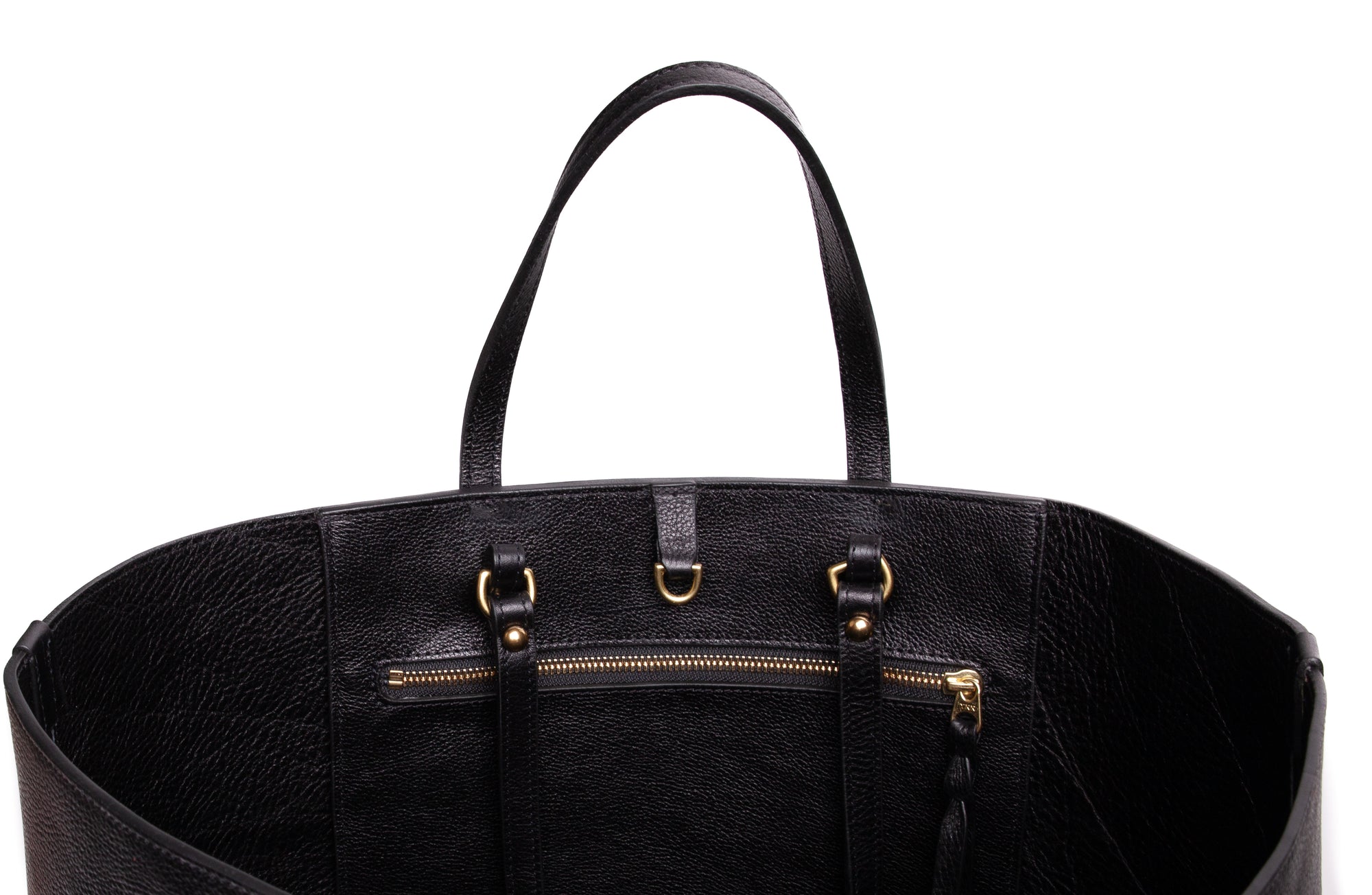 The Morris Leather Tote Black