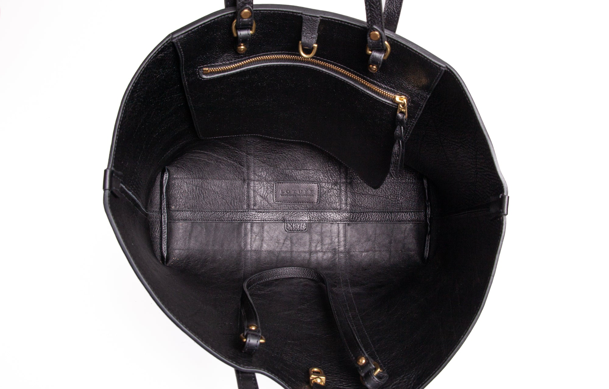 The Morris Leather Tote Black
