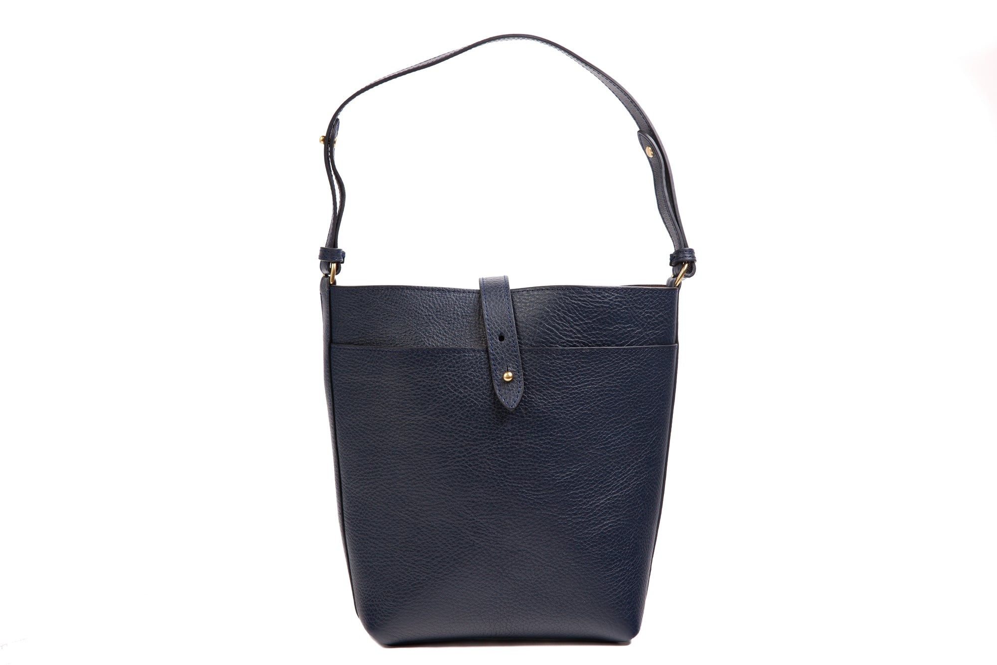The Maude Bucket Bag Indigo/Clay