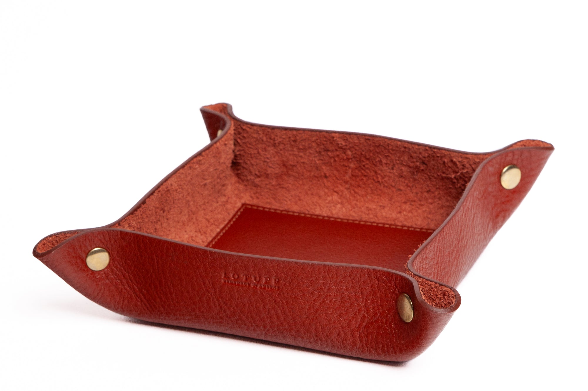 Leather Valet Tray Saddle Tan
