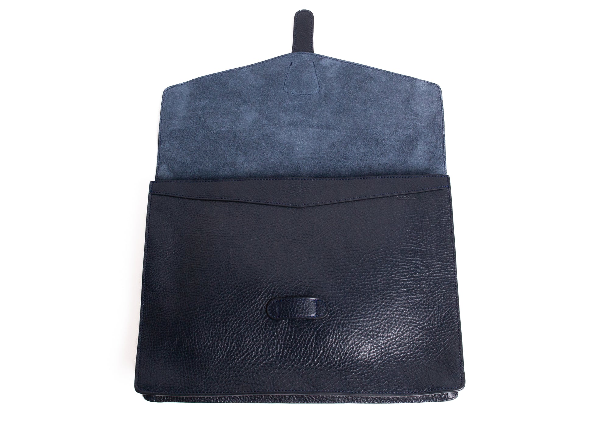 15" Leather Folder Organizer Indigo