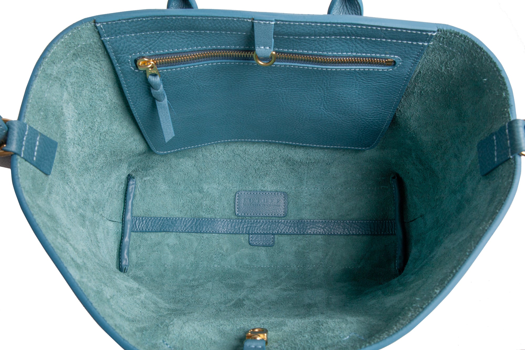 Leather Small Tote Glacier