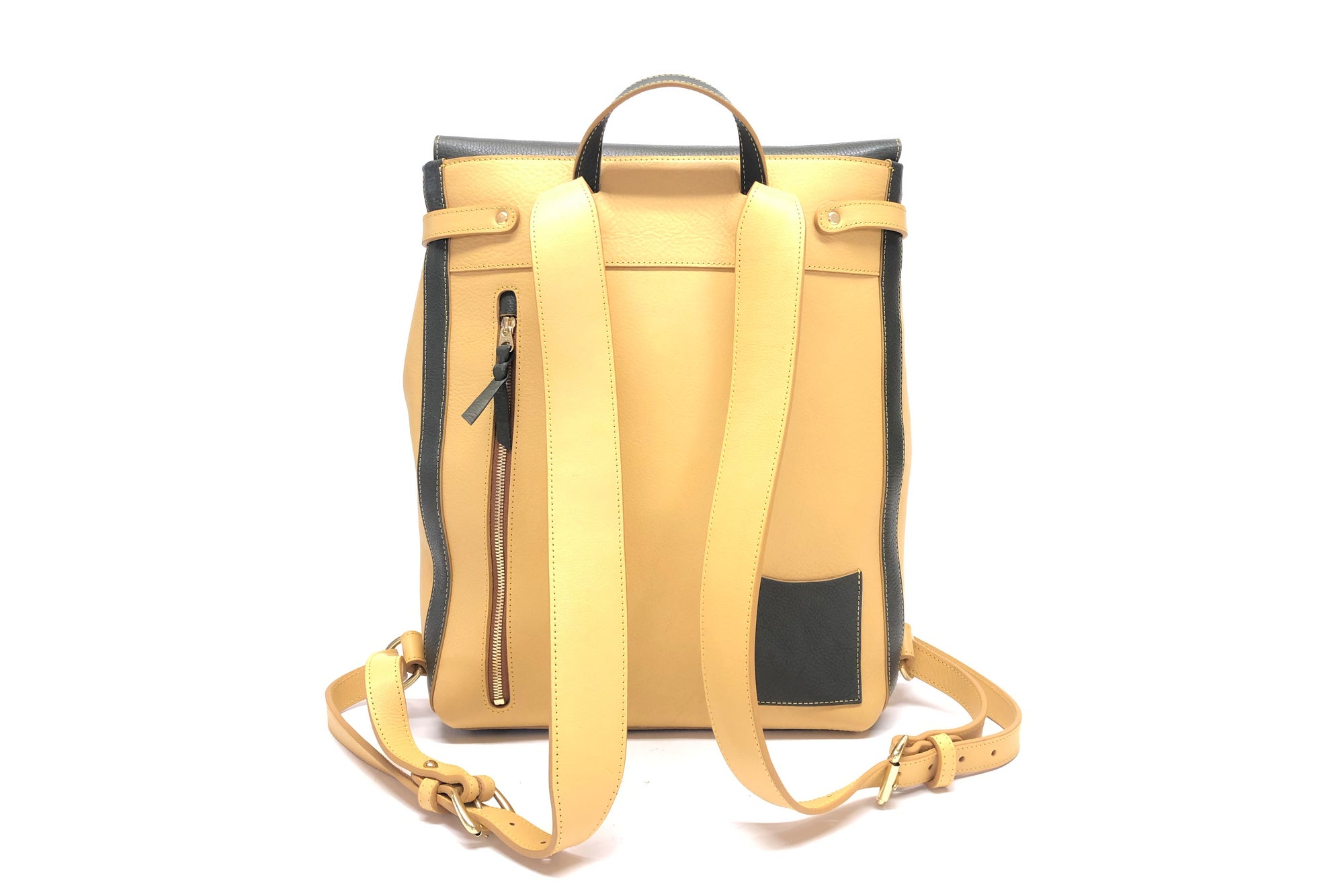 Multicolored Knapsack Olive/Ocher