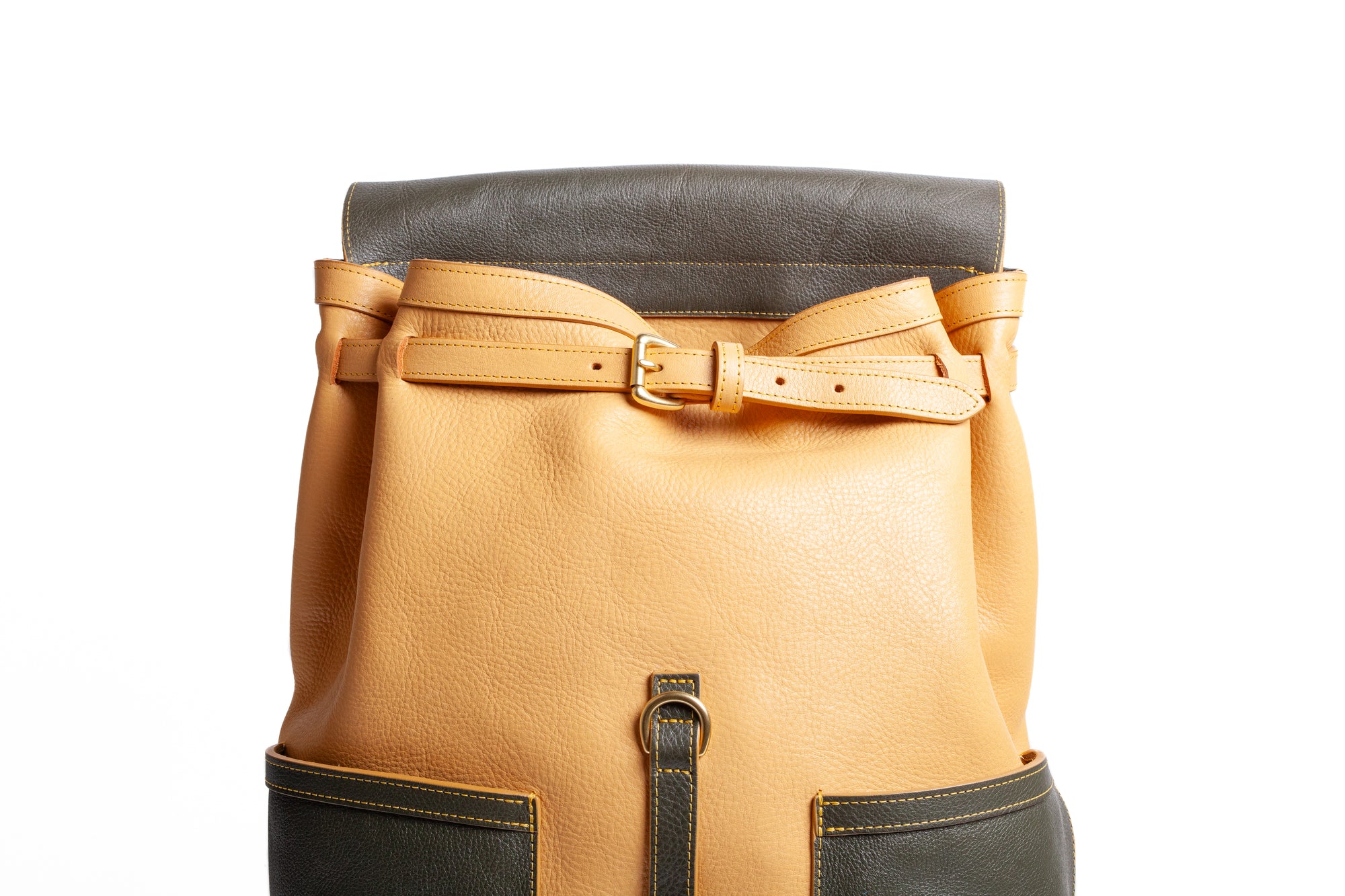 Multicolored Knapsack Olive/Ocher