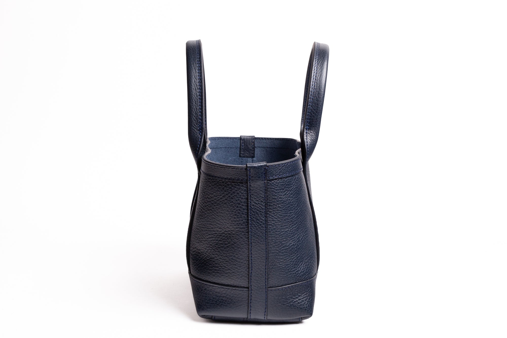 Leather Mini Tote Indigo