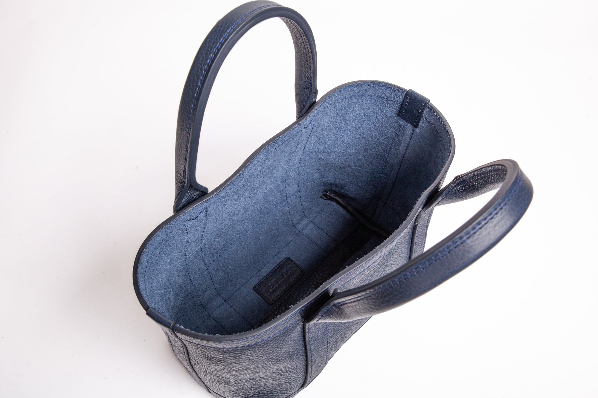 Leather Mini Tote Indigo
