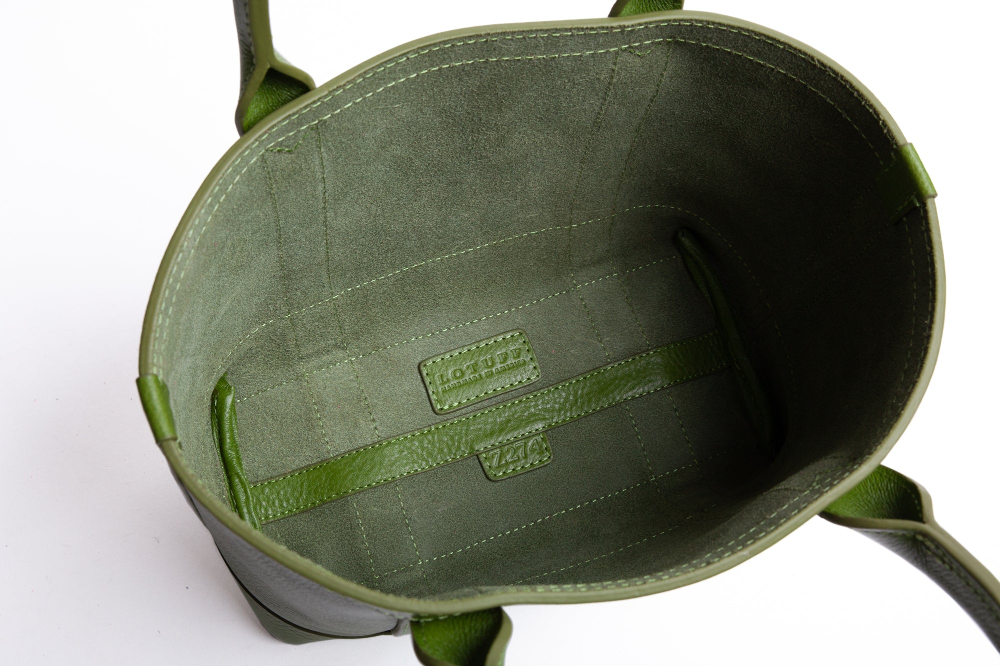 Leather Mini Tote Fern