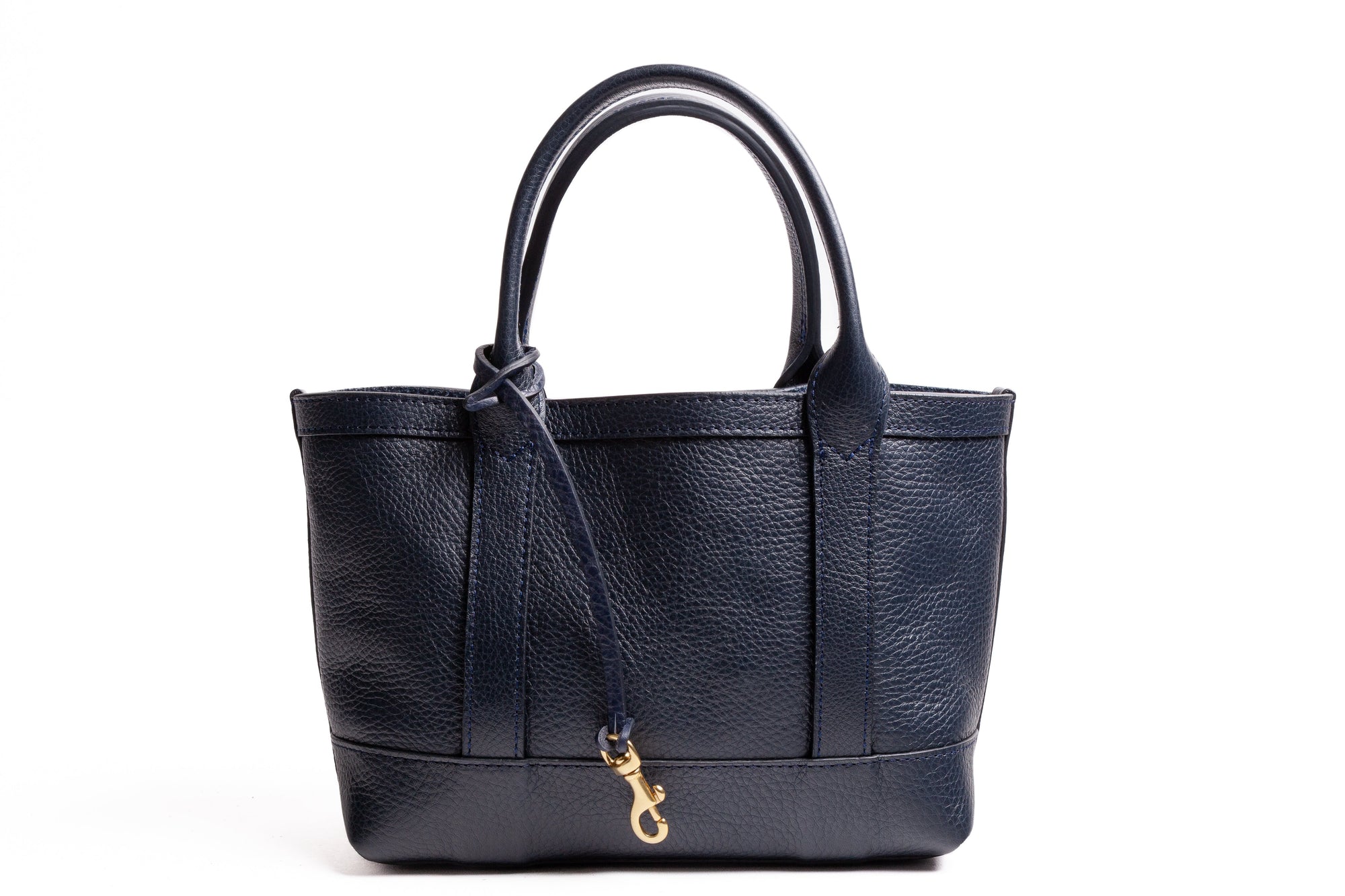 Leather Mini Tote Indigo
