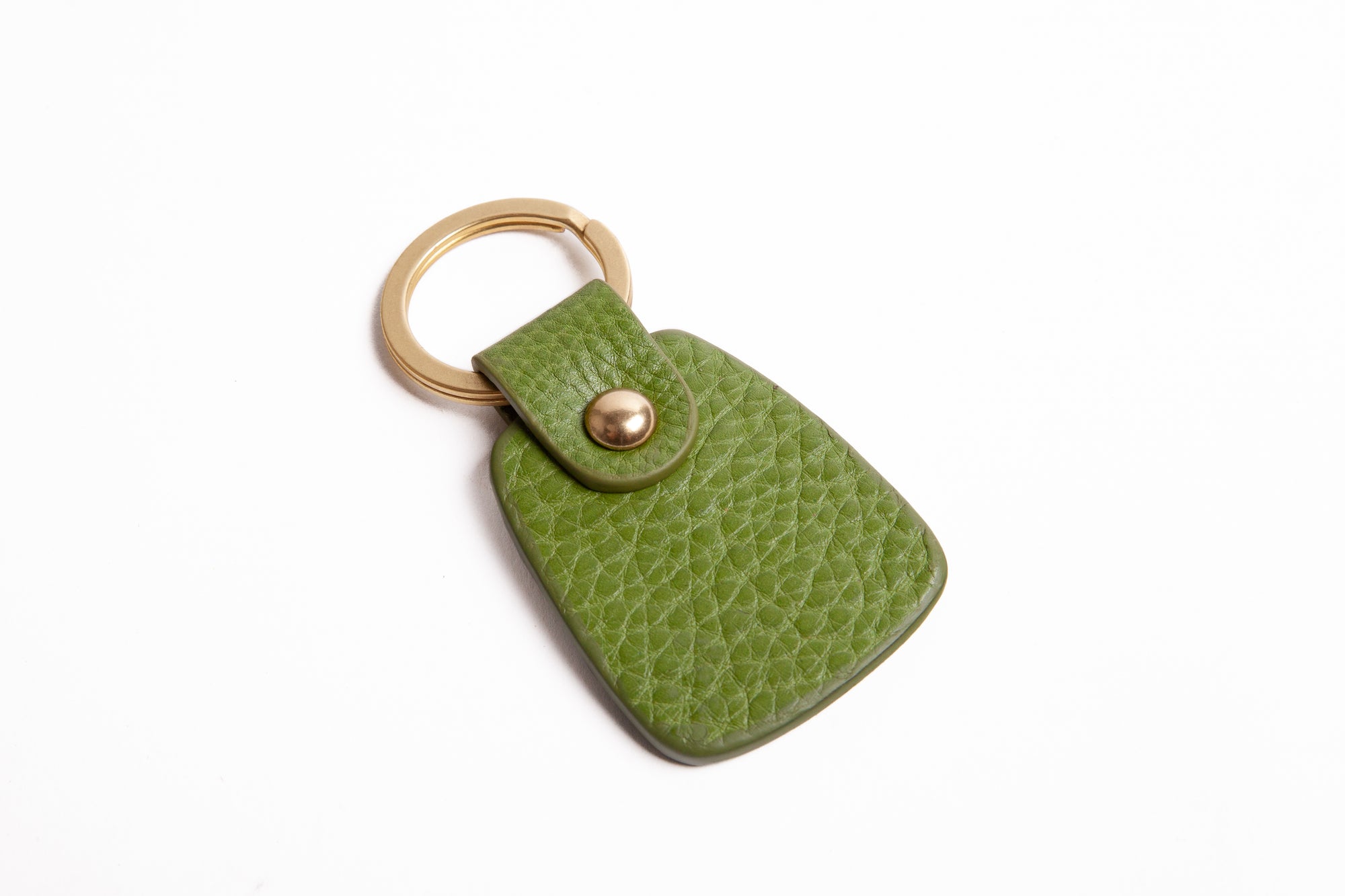 Leather Bell Keychain Fern