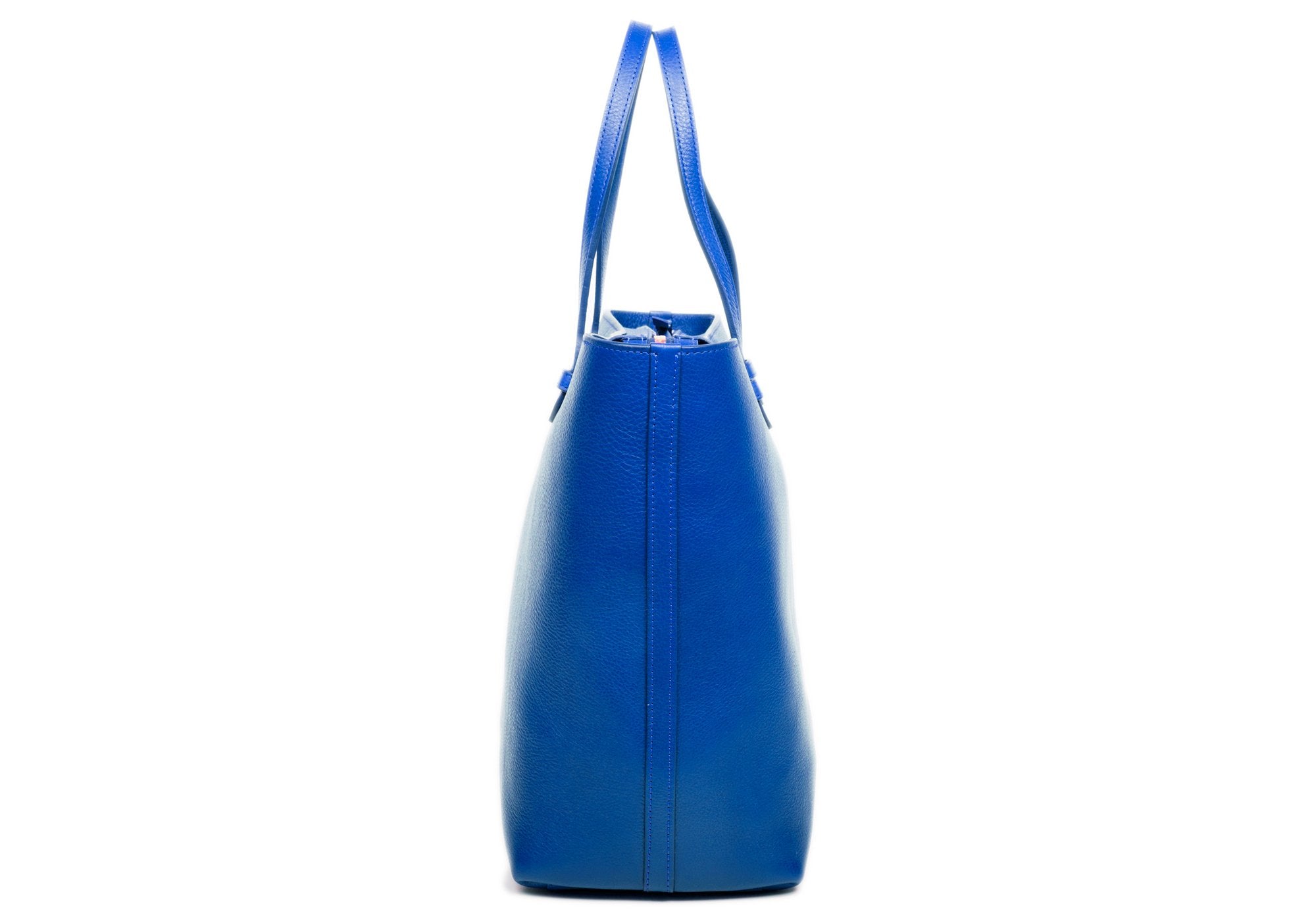 No. 12 Leather Tote Electric Blue