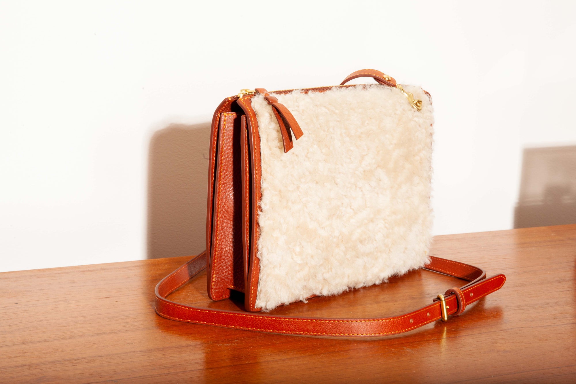 The Shearling Tripp II Saddle Tan