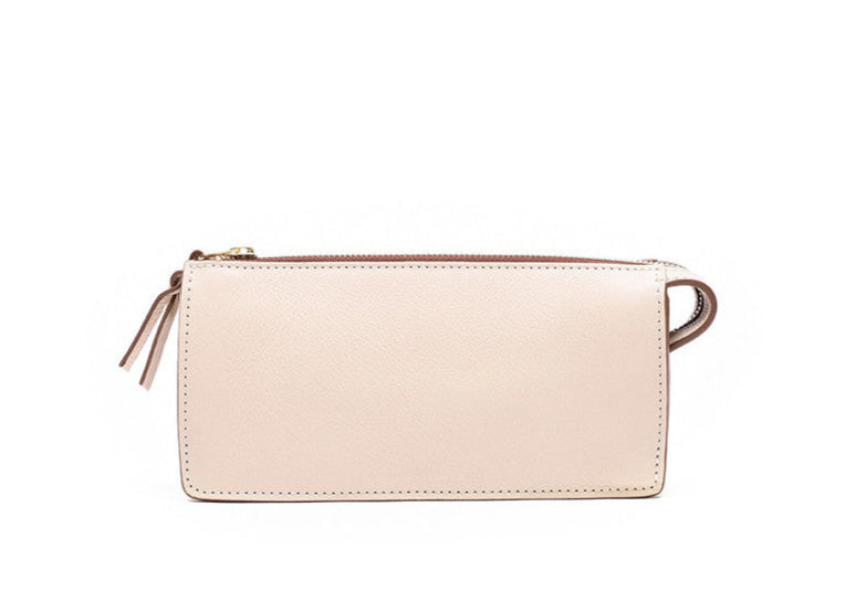 Front Leather View of Tripp Wallet Natural