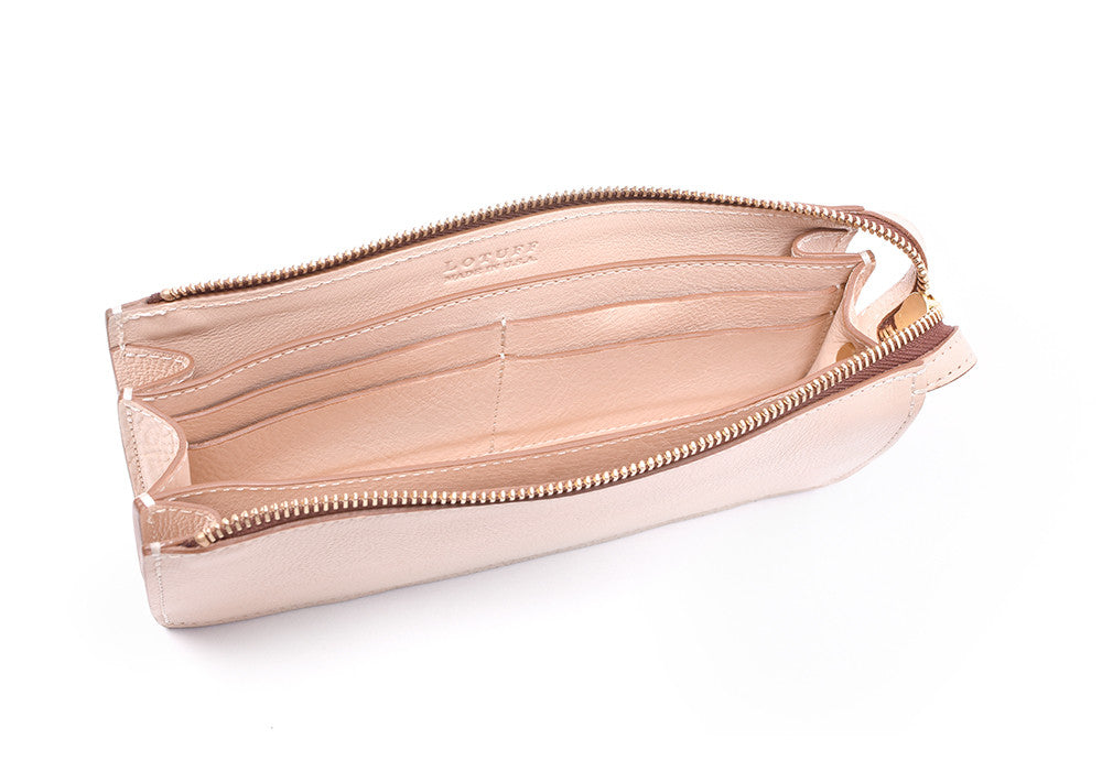 Inner Leather View of Tripp Wallet Natural