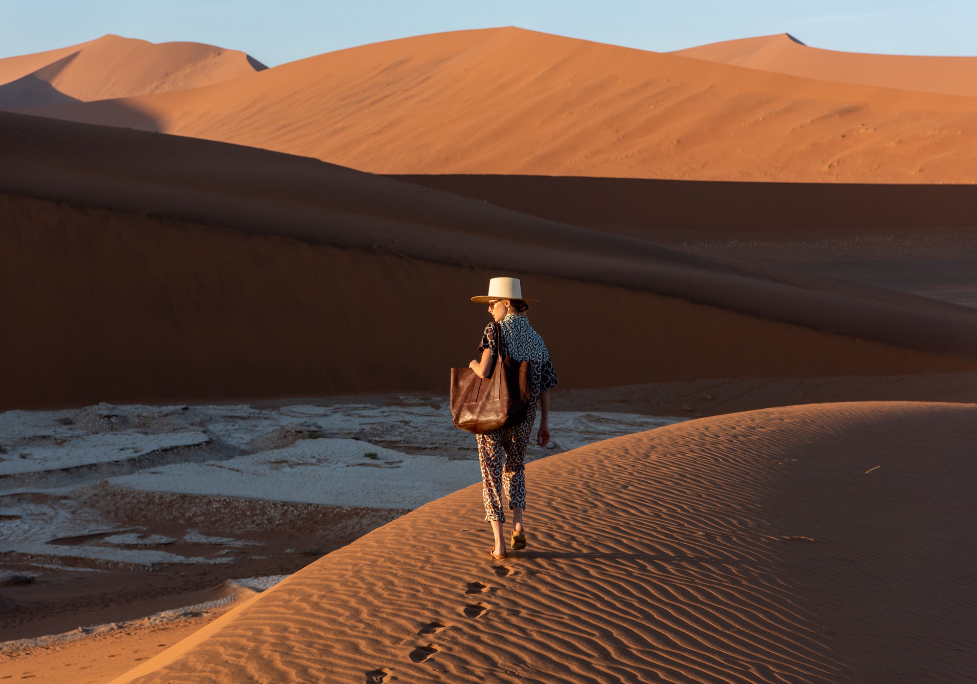 Leather Working Tote Lifestyle