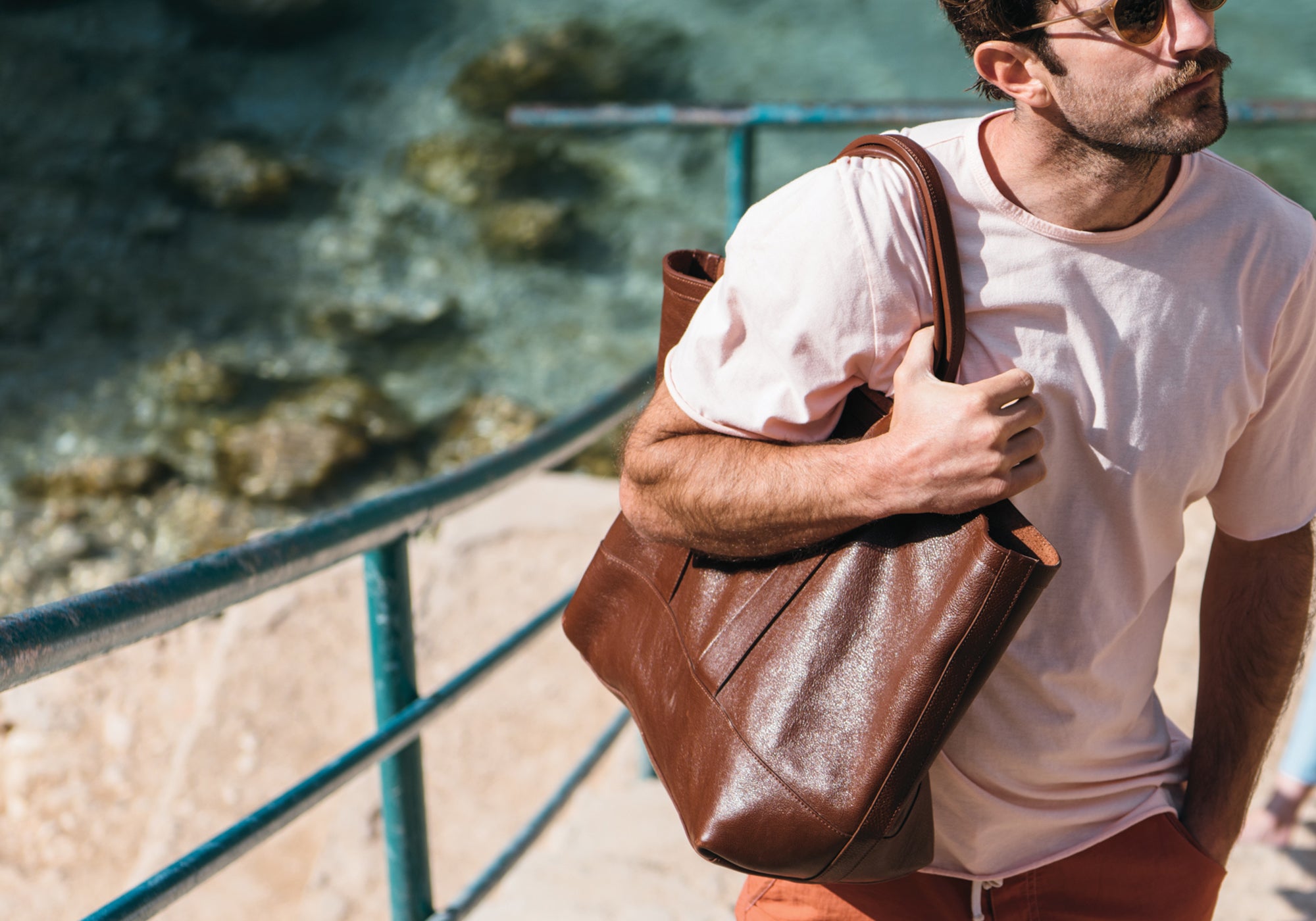 Leather Working Tote Lifestyle