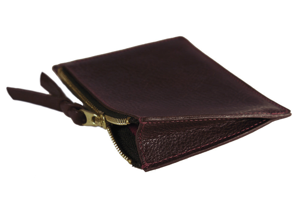 Inner Leather View of No. 8 Pouch Cordovan