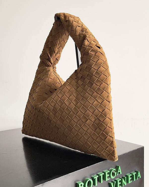 Suede HOP medium-sized handbag