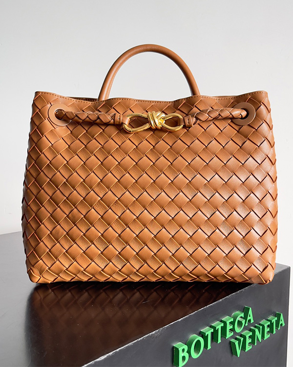 Medium Andiamo diagonal cross bags (Chestnut brown)