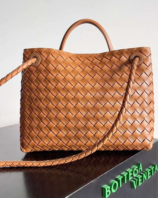 Medium Andiamo diagonal cross bags (Chestnut brown)